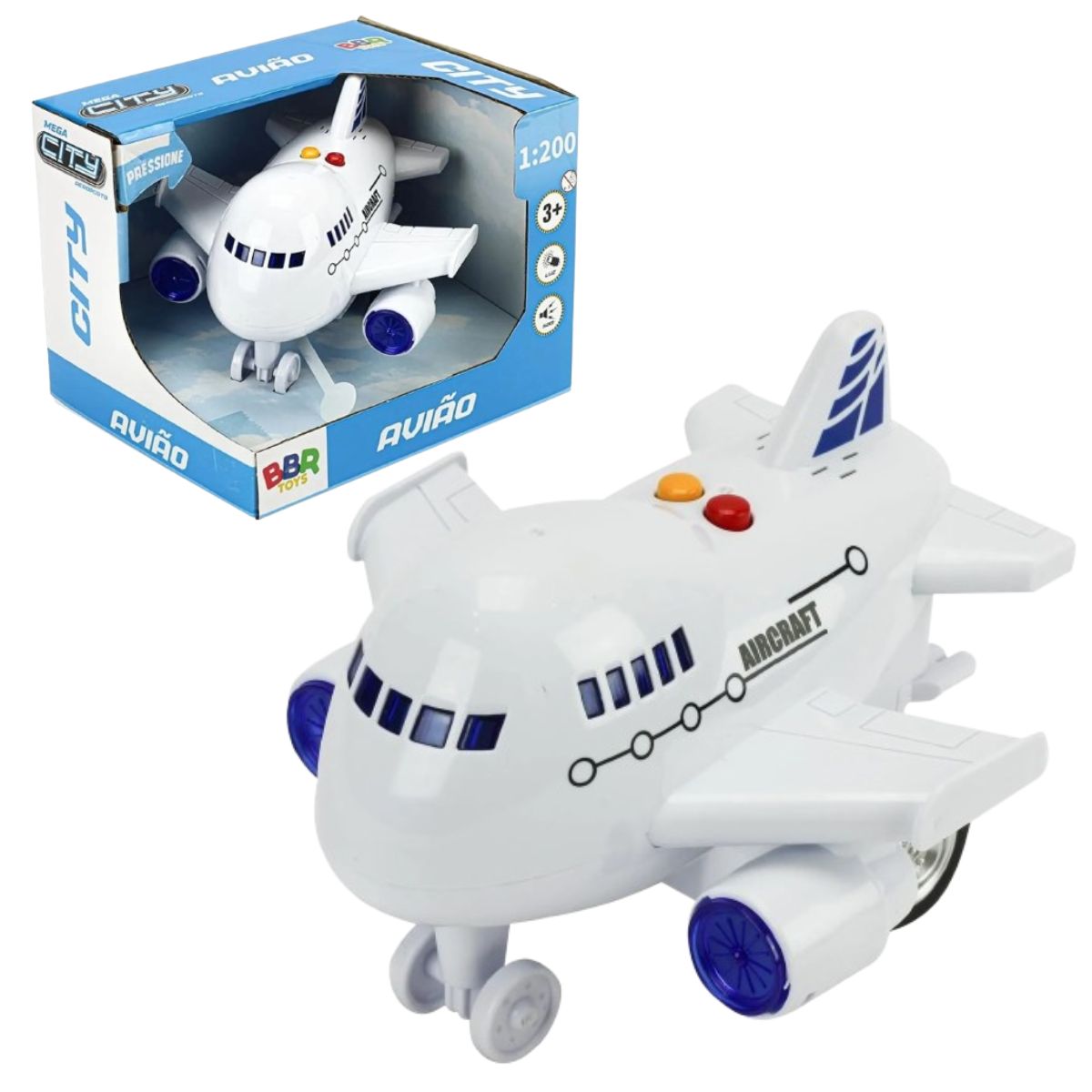 Brinquedo Mini Avião Aircraft Mega City Aeroporto - Bbr Toys Brinquedo Mini Avião Aircraft Mega City Aeroporto - Bbr Toys